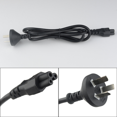 国标三插（直头）+梅花尾（电脑笔记本电源线专用）