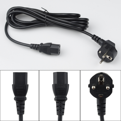 法国头/欧式三插电源线